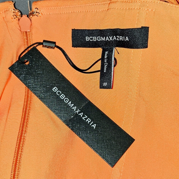 BCBGMaxAzria One Shoulder Ruffle Cocktail Dress - Picture 12 of 12